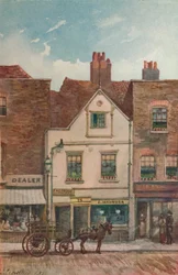 Uitzicht op nr. 72 Cheyne Walk, Chelsea, Londen, 1883