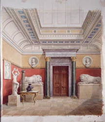 De Beeldengalerij, noordkant, ca. 1870