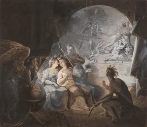 De thee-belasting-storm Het orakel, 1774