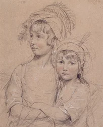 De juffrouwen Rigby, de twee dochters van meneer Rigby uit Norwich, een beroemde chirurg, 1778