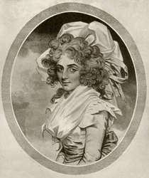 Sarah Siddons, gegraveerd door Peltro W. Tomkins, uit 
