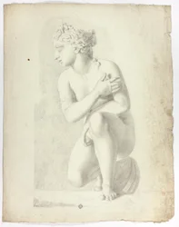 Standbeeld van hurkende Venus
