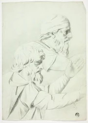 Twee mannen in profiel (uit Bas Relief)