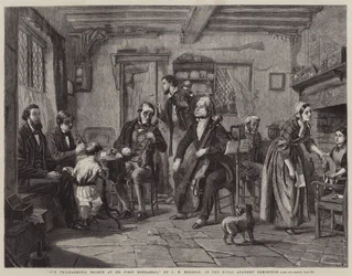 Onze Philharmonische Vereniging bij de eerste repetitie