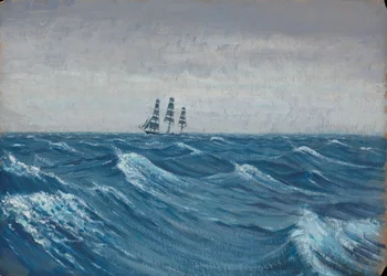 Een zeilschip, eind 19e eeuw - midden 20e eeuw