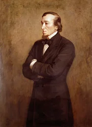 Portret van Benjamin Disraeli (1804-1881) Graaf van Beaconsfield, 1881