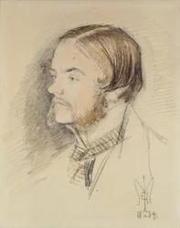 Portret van William Holman Hunt, 1854