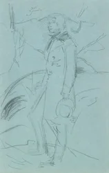 Voorlopige schets voor het portret van John Ruskin