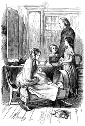 Scène uit Framley Parsonage door Anthony Trollope