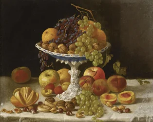 Stilleven met witte compote