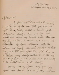 Een brief van John Flaxman, 24 december 1819, 1904