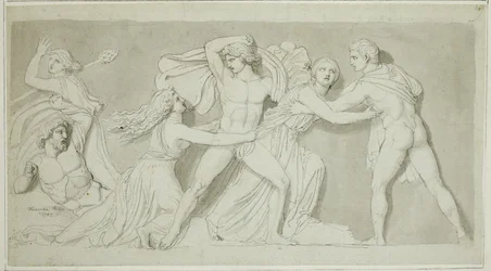 Amphion en Zethus bevrijden hun moeder Antiope van de woede van Dirce en Lycus