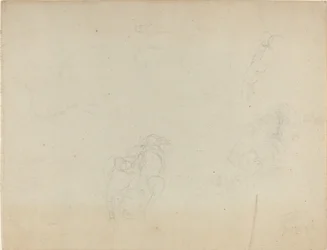 Blad met Studies [recto en verso]