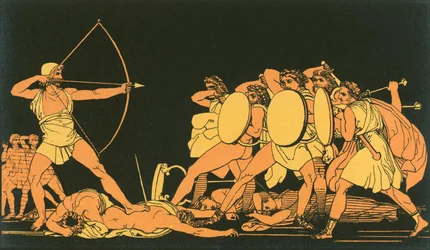 Odysseus doodt de vrijers