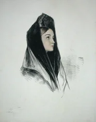 Meisje in een mantilla, Sevilla