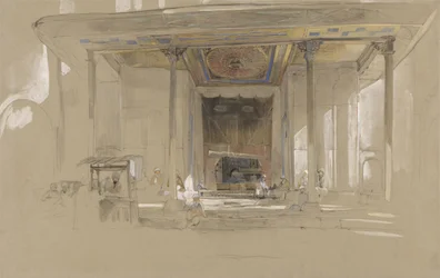 Hoofdingang van de Grote Moskee (Ulucami) Bursa, Turkije, c.1840