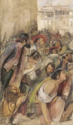 Studie voor de proclamatie van Don Carlos, ca. 1834-28