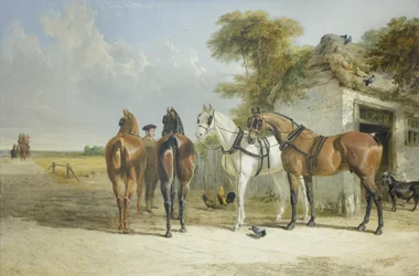 Postkoets post, J F Herring
