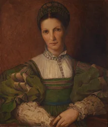 Portret van een dame, naar Sebastiano Del Piombo