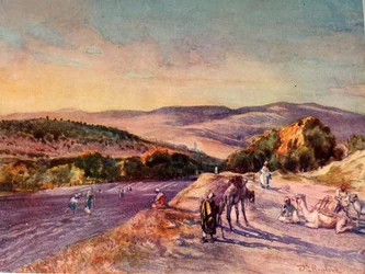 Plaats van de oude stad Samaria, 1902