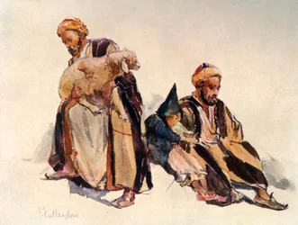Syrische herders en herdersjongen