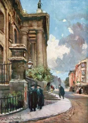 The Clarendon Building, Broad Street (kleurenlitho)