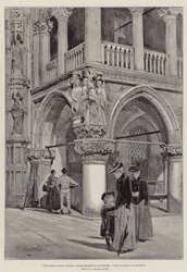 Het Dogenpaleis, Venetië, Hoekdecoratieve Sculptuur, Het Oordeel van Salomo