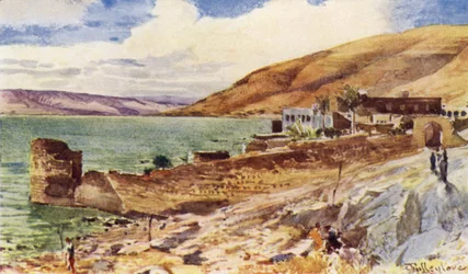 Het Meer van Galilea, kijkend naar het zuiden vanaf Tiberias