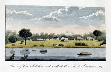 Uitzicht op de nederzetting genaamd de Joden Savannah, 1813