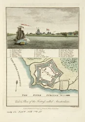 Uitzichten & plan van het fort genaamd Amsterdam
