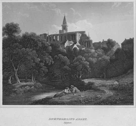 Abdij van Dunfermline, Fifeshire, 1814