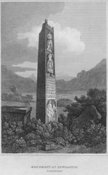 Monument in Bewcastle. Northumberland, 1814