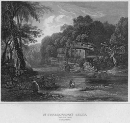 St. Constantines Cellen, nabij Colby Castle. Cumberland, 1814