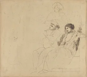 Studie voor "De rustieke dansers"