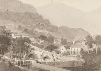 Brathay brug & Oud Brathay, Lake District, Cumbria, 1820