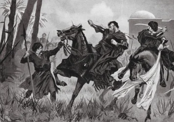 Nederlaag en Dood van Sebastian I bij de Slag van Alcazar