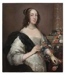 Elizabeth Wray, barones Norris, ca. 1638, overgeschilderd ca. 1645