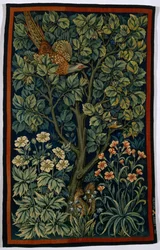 Fazant haan, gemaakt door Morris & Co. 1916