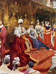 De koning opent het parlement