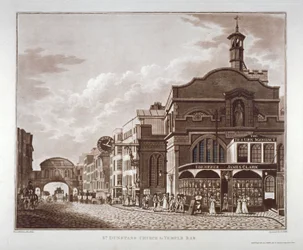 Fleet Street van St Dunstan in the West tot Temple Bar, City of London