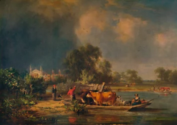 Eton vanaf de rivier, 19e eeuw