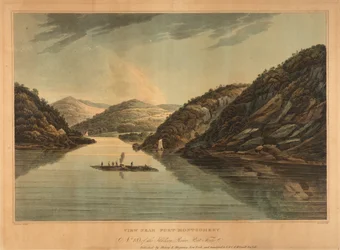 Uitzicht bij Fort Montgomery (nr. 18, Hudson River portfolio)