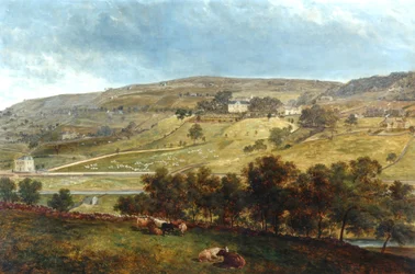 Ewood Hall vanaf Greenfields, 1869