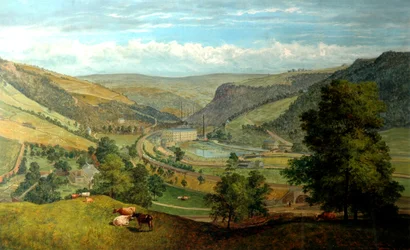 Todmorden Vallei vanuit Charlestown, 1860