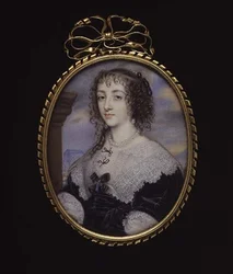 Nr. 3862 Koningin Henrietta Maria, vrouw van Koning Karel I, ca. 1640