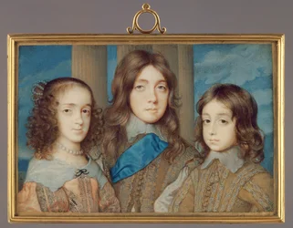 Nr.3877 Kinderen van Karel I: James, Hertog van York, Prinses Elizabeth, Henry, Hertog van Gloucester, 1646-47