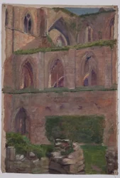 Kerkabdij (olieverf op doek)