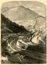 Mauch Chunk en Mount Pisgah, 1872