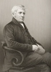 Joseph Sturge, gegraveerd door D.J. Pound van een foto, uit 