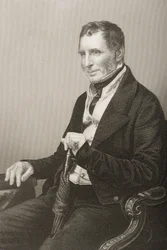 Joseph Warner Henley (1793-1884) gegraveerd door D.J. Pound van een foto, uit 